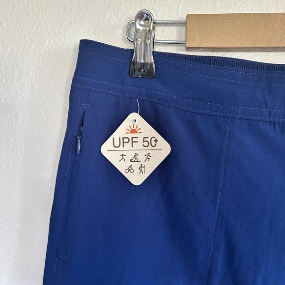 NWT ZeroXposur Shorts Blue Ripstop UPF 50+ Hiking Outdoor Active - Picture 2 of 9